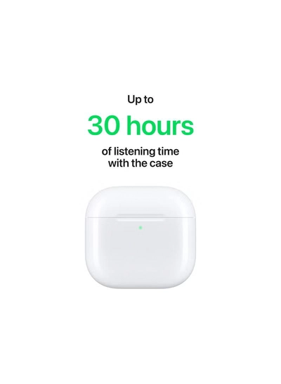 Apple AirPods 4 Wireless Earbuds, Bluetooth Headphones, Personalized Spatial Audio, Sweat and Water Resistant-6