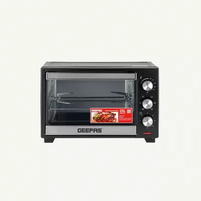 GEEPAS Electric Oven With Rotisserie, 60 Minutes Timer With Bell Ring,-0