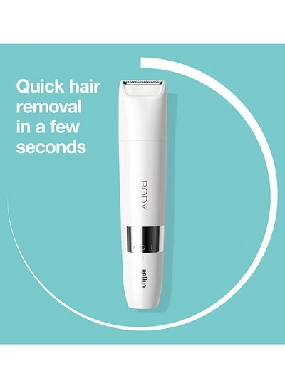 BRAUN Body Mini Trimmer Bs1000, Electric Body Hair Removal For Everybody, For On-The-Go White - BS 1000-1