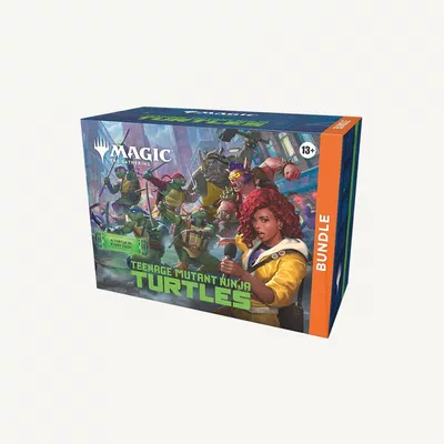 Magic: The Gathering | Teenage Mutant Ninja Turtles - Bundle | 9 Play Boosters, 30 Lands, Foil Alt-Art Promo Card + Exclusive Accessories | Collectible Trading Card Gam-0