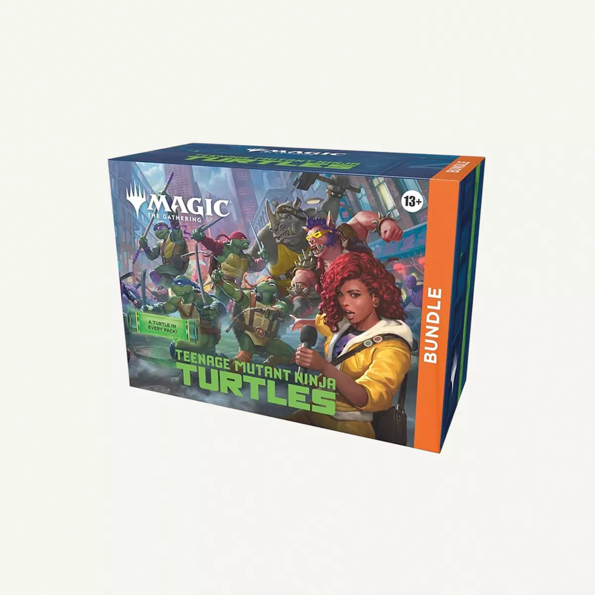 Magic: The Gathering | Teenage Mutant Ninja Turtles - Bundle | 9 Play Boosters, 30 Lands, Foil Alt-Art Promo Card + Exclusive Accessories | Collectible Trading Card Gam-0-0
