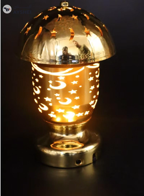 Yuwell Ramadan Lights LED Retro Oil Lamp Shape Single Hanging Light For EID Mubarak Home Indoor And Outdoor Decoration Ramadan Lamp