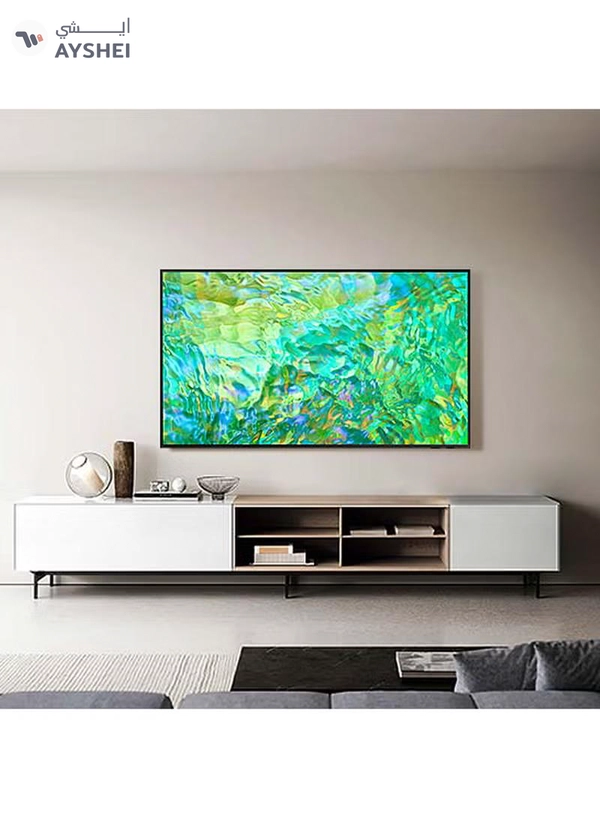 Samsung Smart TV, Crystal UHD 4K,CU8000,75 Inch, 2023 Crystal Processor 4K,Airslim, Dynamic Crystal Color UA75CU8000UXZN Titan Gray + 2.0CH Soundbar Plus Bluetooth, Usb,Fm Radio With 600W PMPO 75CU8000+THN322B Titan Gray
