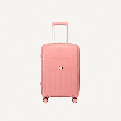 British Tourister 3 Piece Polypropylene Hard Side Spinner Luggage Trolley Set 20/24/28 Inch - Rose Gold-2