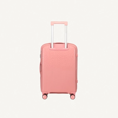 British Tourister 3 Piece Polypropylene Hard Side Spinner Luggage Trolley Set 20/24/28 Inch - Rose Gold-1