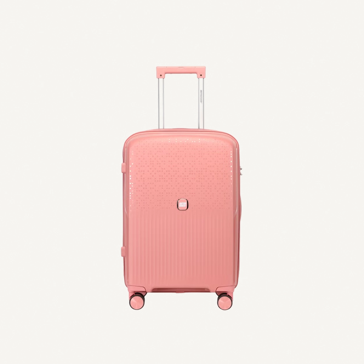British Tourister 3 Piece Polypropylene Hard Side Spinner Luggage Trolley Set 20/24/28 Inch - Rose Gold-2-2