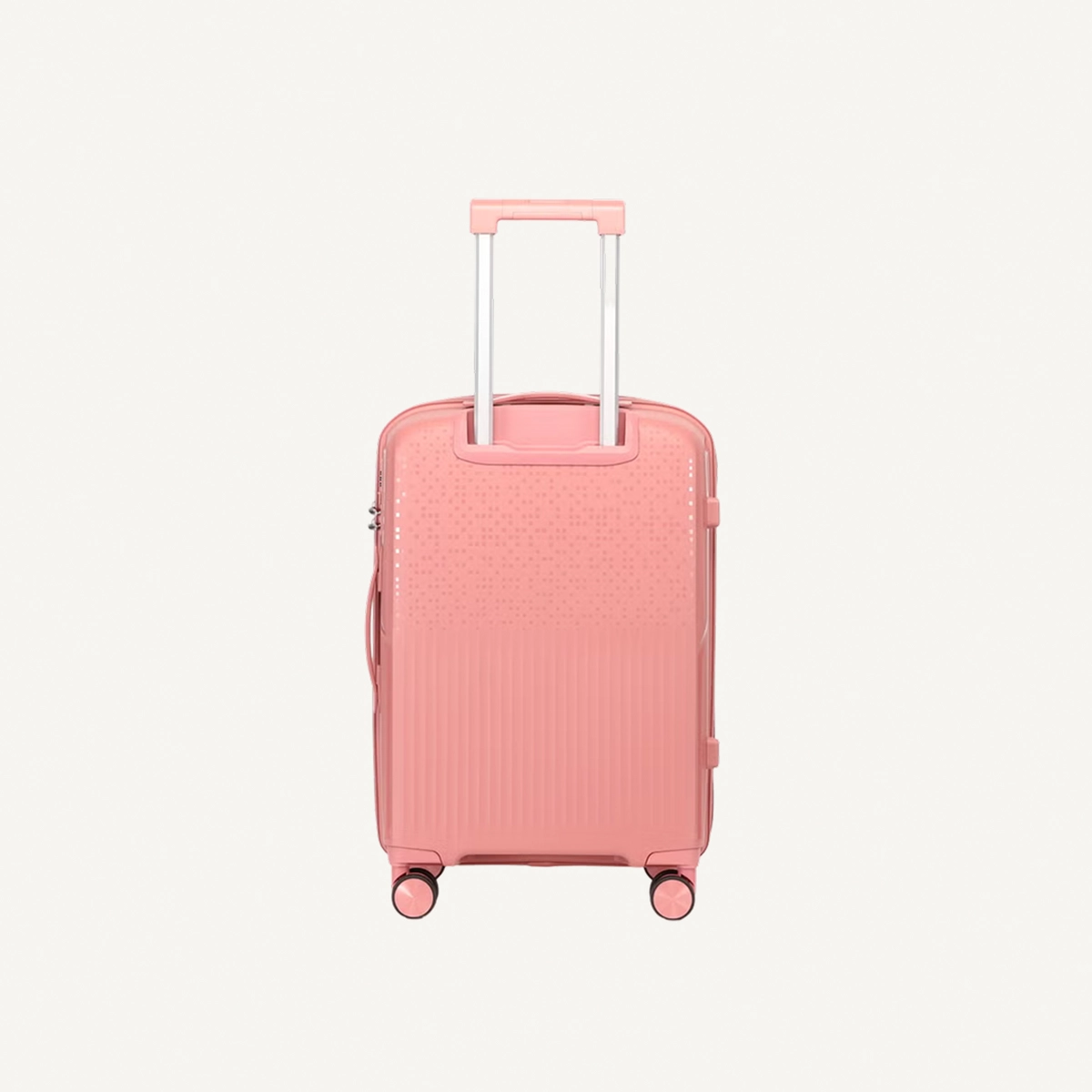 British Tourister 3 Piece Polypropylene Hard Side Spinner Luggage Trolley Set 20/24/28 Inch - Rose Gold-1-1