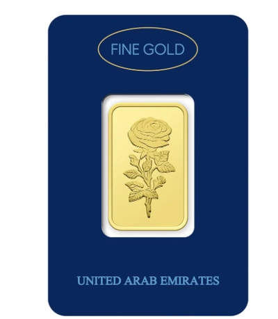 Dubai 1g Pure 999.9 Fine Gold Bar 24KT-3