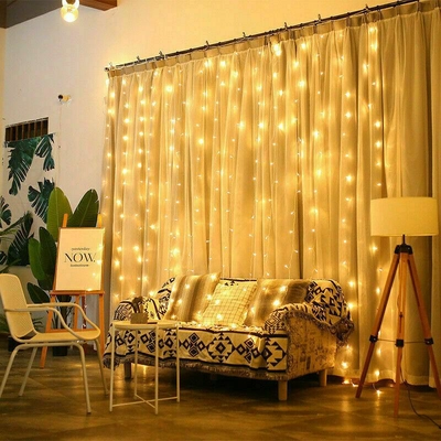 3MX3M LED DECORATIVE CURTAIN LIGHT-WARM WHITE-0
