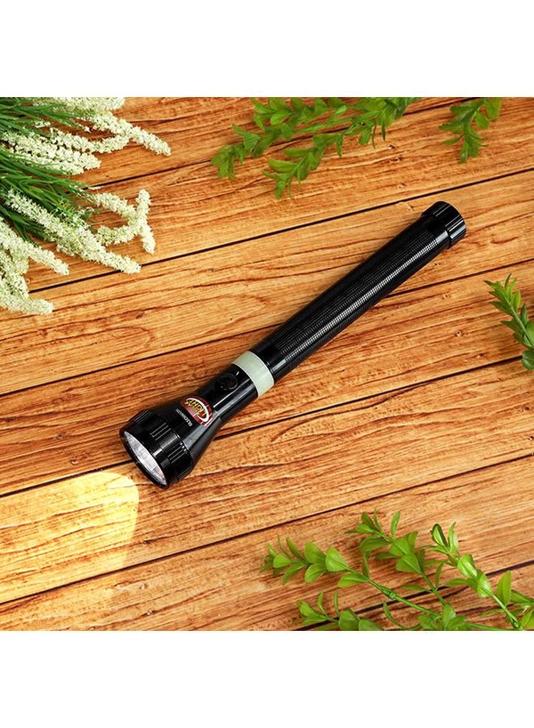 Olsenmark 3 In1 Rechargeable LED Flashlight Torch Black/White 158grams