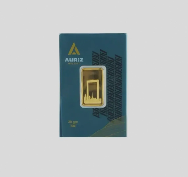 Auriz Minting 20gm 24K Gold Bar - Variable Design