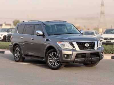 Nissan Armada SL (NON GCC) SL Full option sunroof 360 cameras 2020 original paint-1