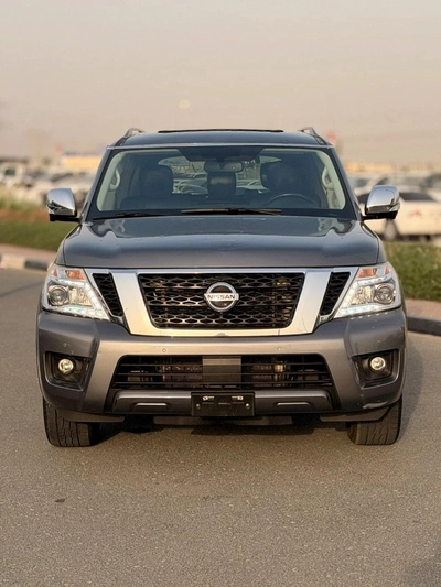 Nissan Armada SL (NON GCC) SL Full option sunroof 360 cameras 2020 original paint-9