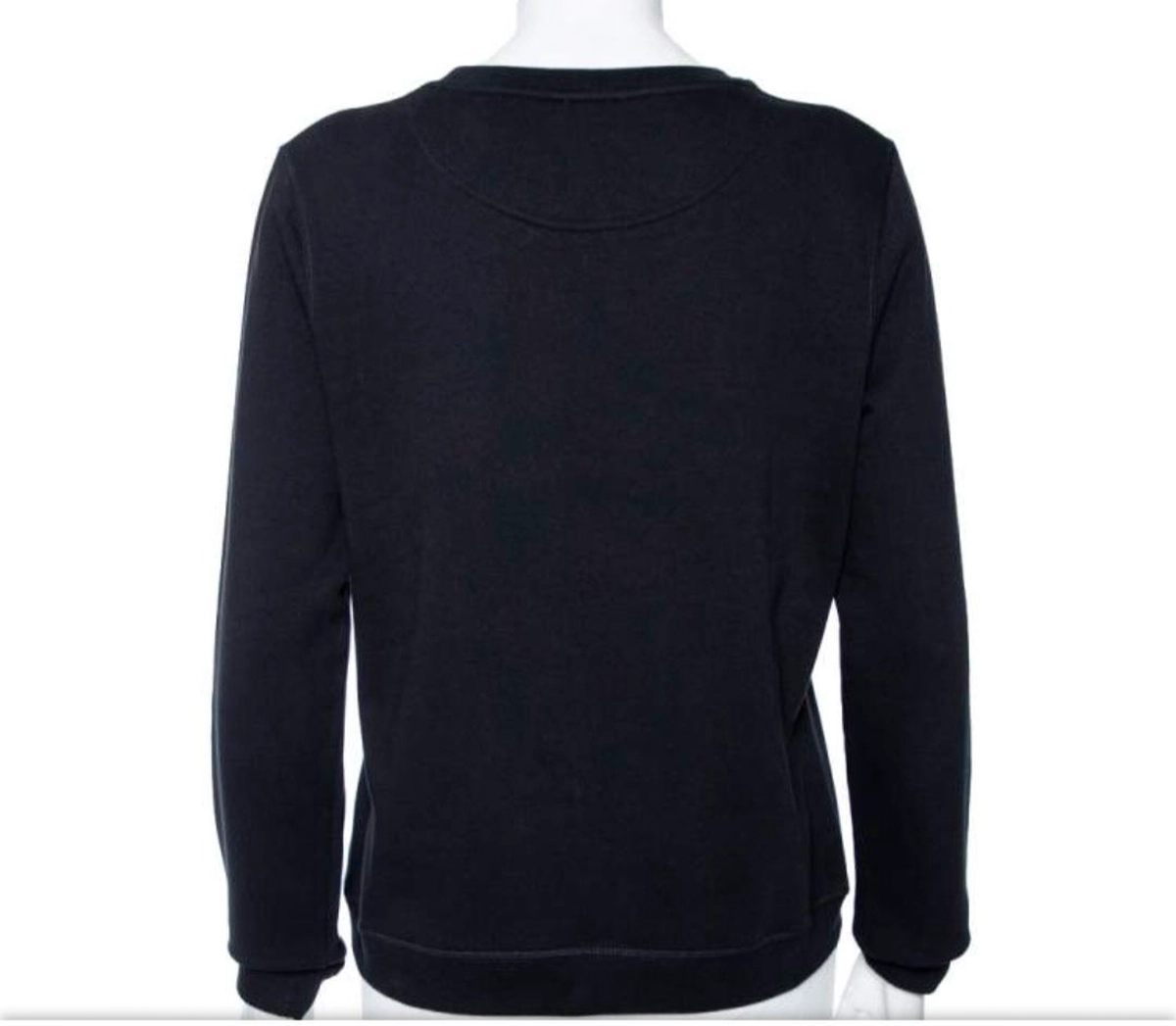 Kenzo Black Eye Embroidered Cotton Sweatshirt -2-2