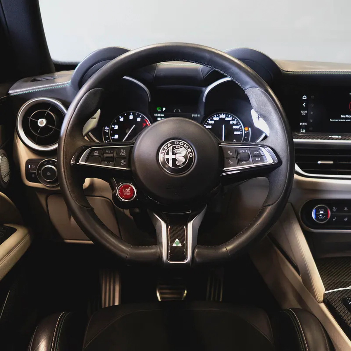 AED 2,874 P.M • 0% Downpayment •  Alfa Romeo Stelvio Quadrifoglio • 1 Year Warranty-9-9