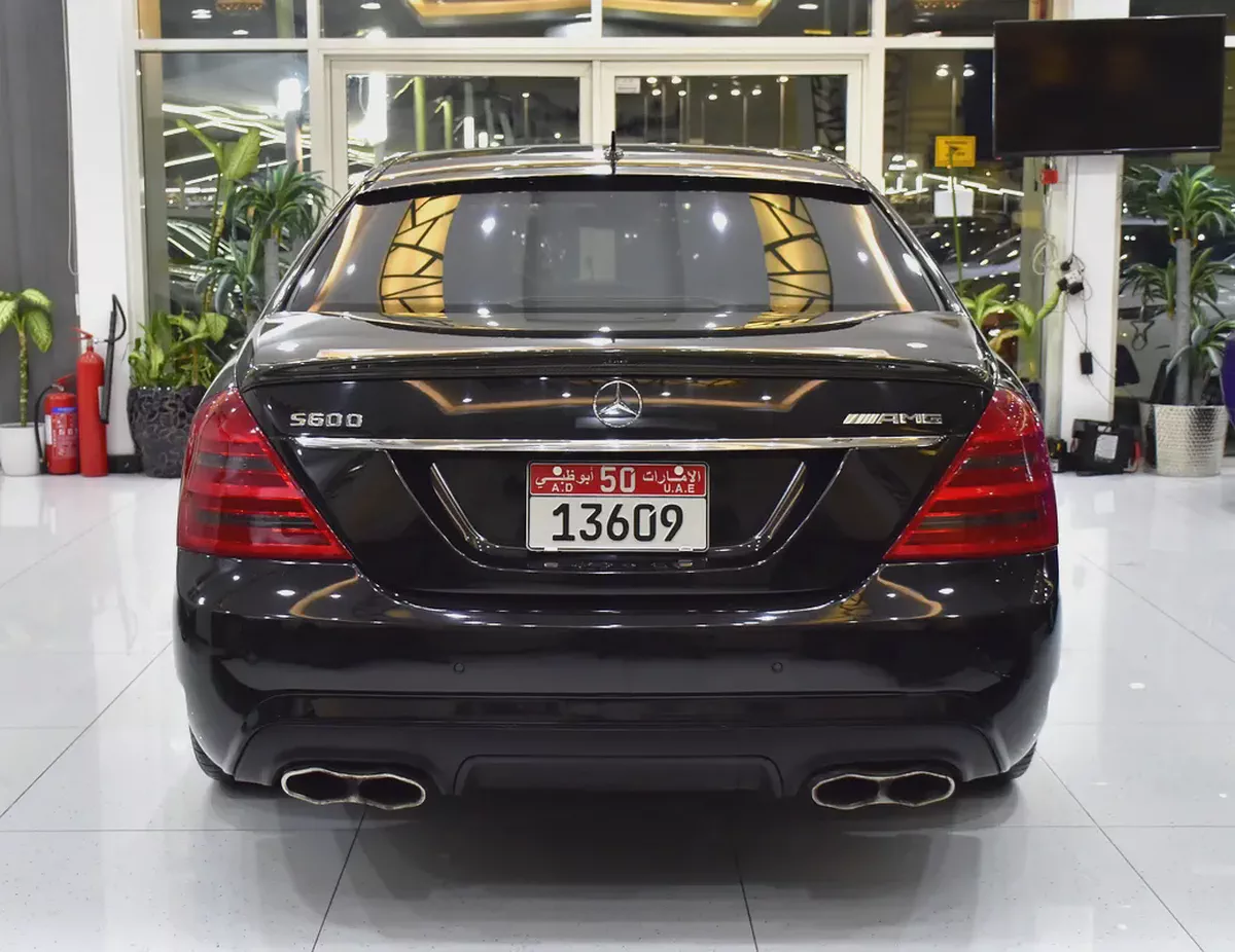 ORIGINAL PAINT ( صبغ وكاله ) Mercedes Benz S600 AMG V12 ( 2008 Model ) in Black Color Japanese Specs-4-4