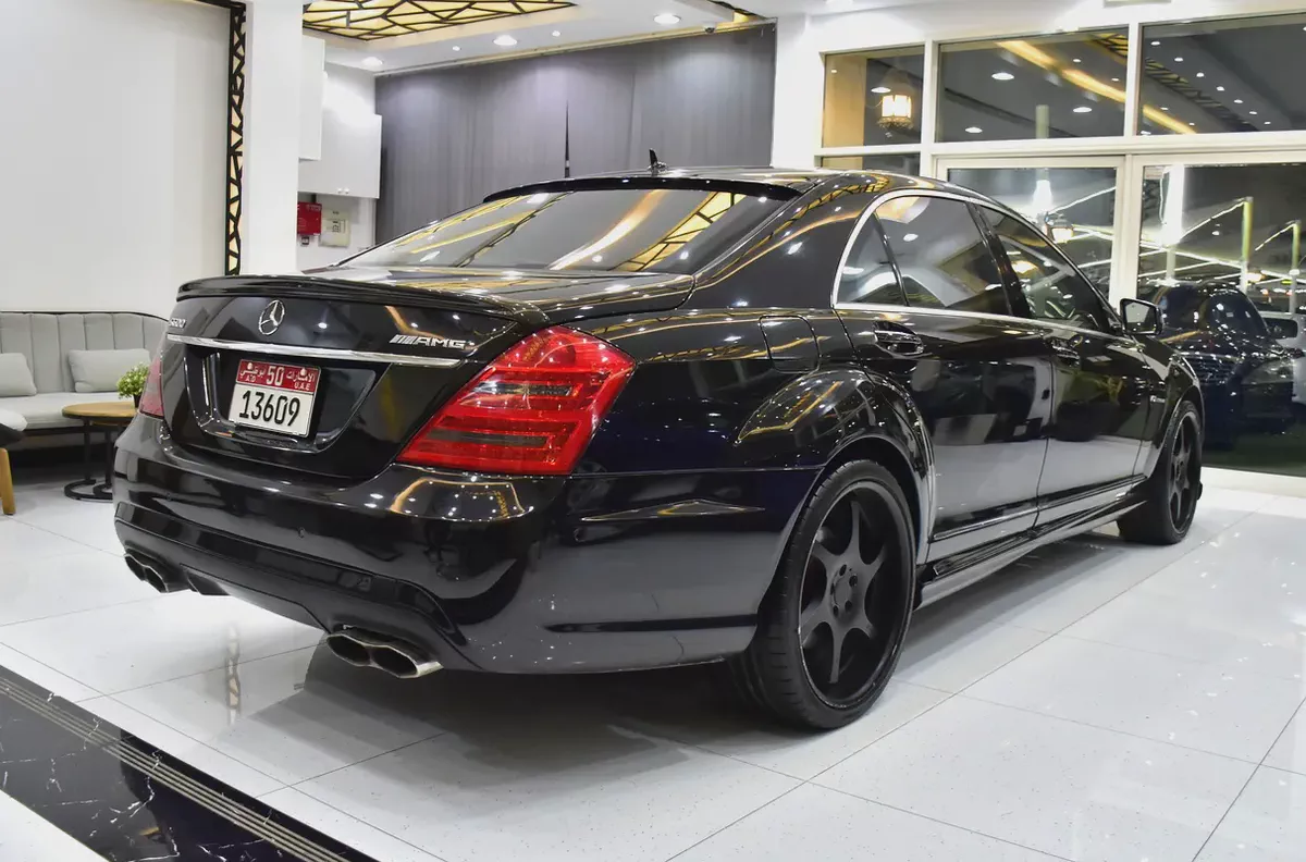 ORIGINAL PAINT ( صبغ وكاله ) Mercedes Benz S600 AMG V12 ( 2008 Model ) in Black Color Japanese Specs-5-5