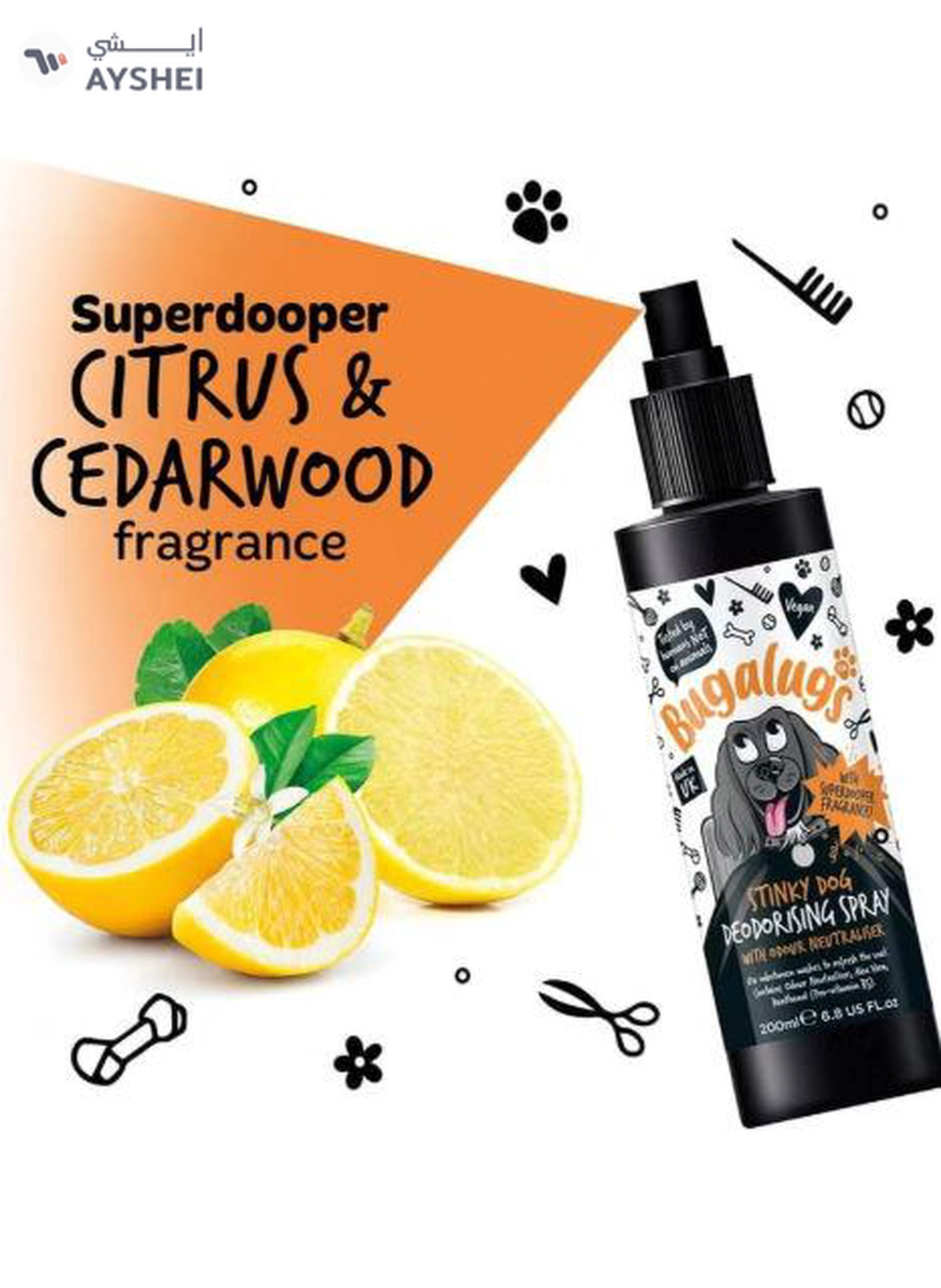 BUGALUGS Stinky Dog Deodorising Spray 200ml (6.8 Fl Oz)-2-2