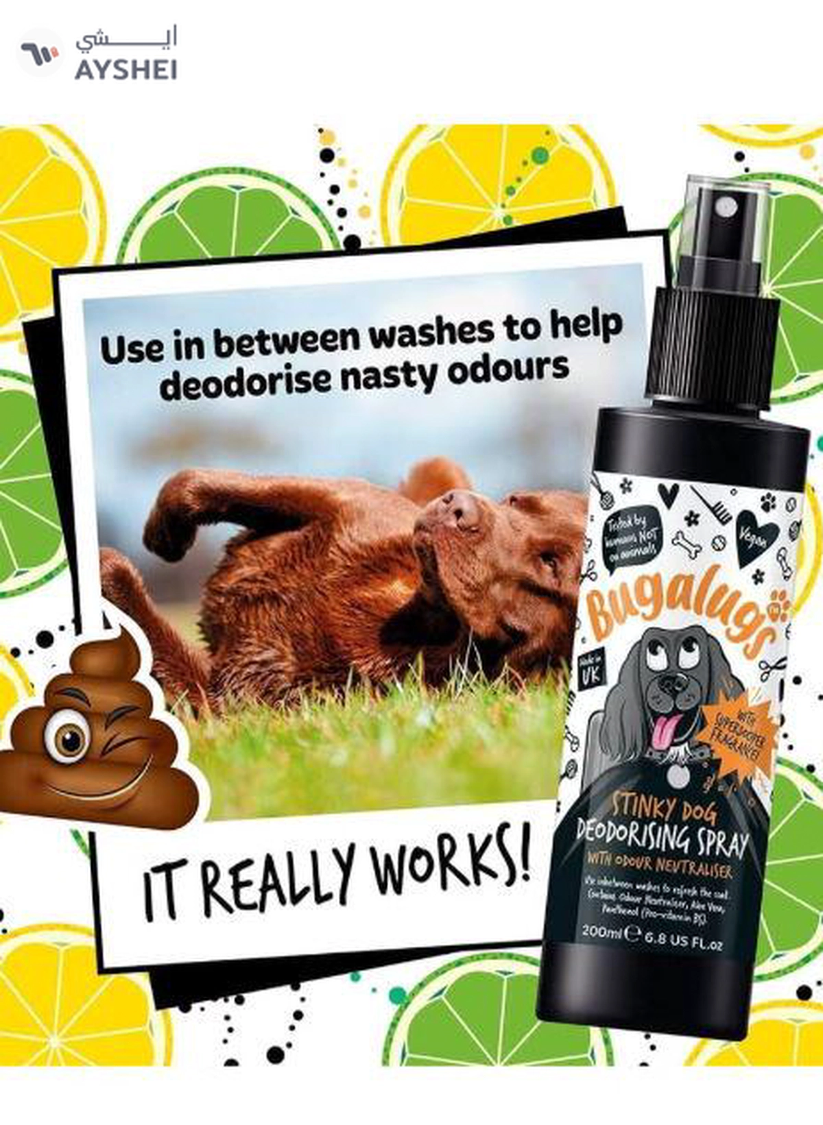BUGALUGS Stinky Dog Deodorising Spray 200ml (6.8 Fl Oz)-3-3