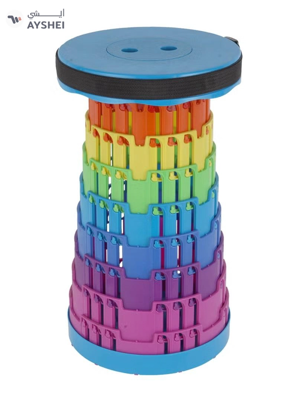 Epsilon Folding Extension Stool- EPSFS186 Lightweight, Portable and Foldable, Folds Flat