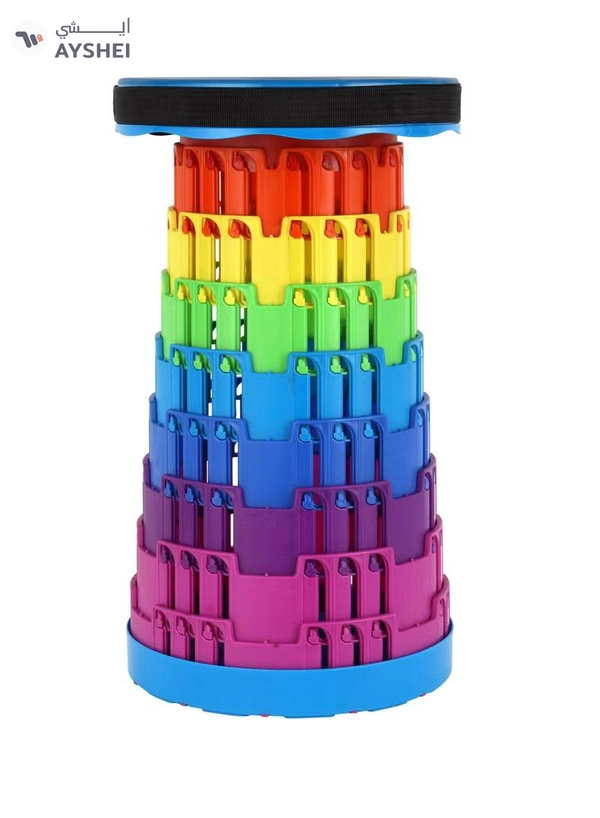 Epsilon Folding Extension Stool- EPSFS186 Lightweight, Portable and Foldable, Folds Flat
