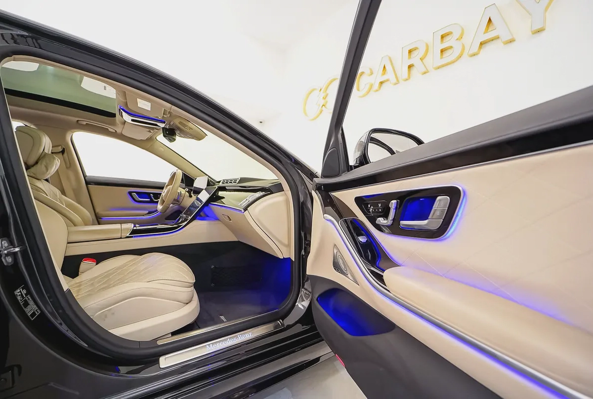AED 3587 PM | MERCEDES S500 4MATIC 2021 | 1 YEAR WARRANTY  SERVICE CONTRACT | HIGH SPECS-13-13