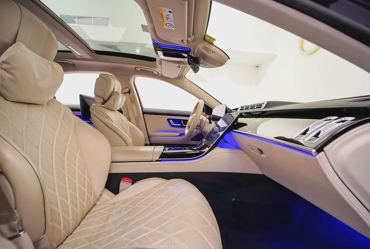 AED 3587 PM | MERCEDES S500 4MATIC 2021 | 1 YEAR WARRANTY  SERVICE CONTRACT | HIGH SPECS-14-14