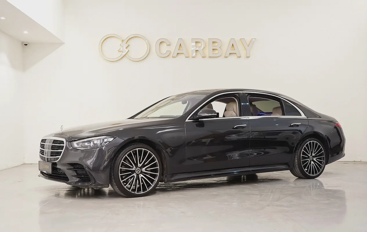 AED 3587 PM | MERCEDES S500 4MATIC 2021 | 1 YEAR WARRANTY  SERVICE CONTRACT | HIGH SPECS