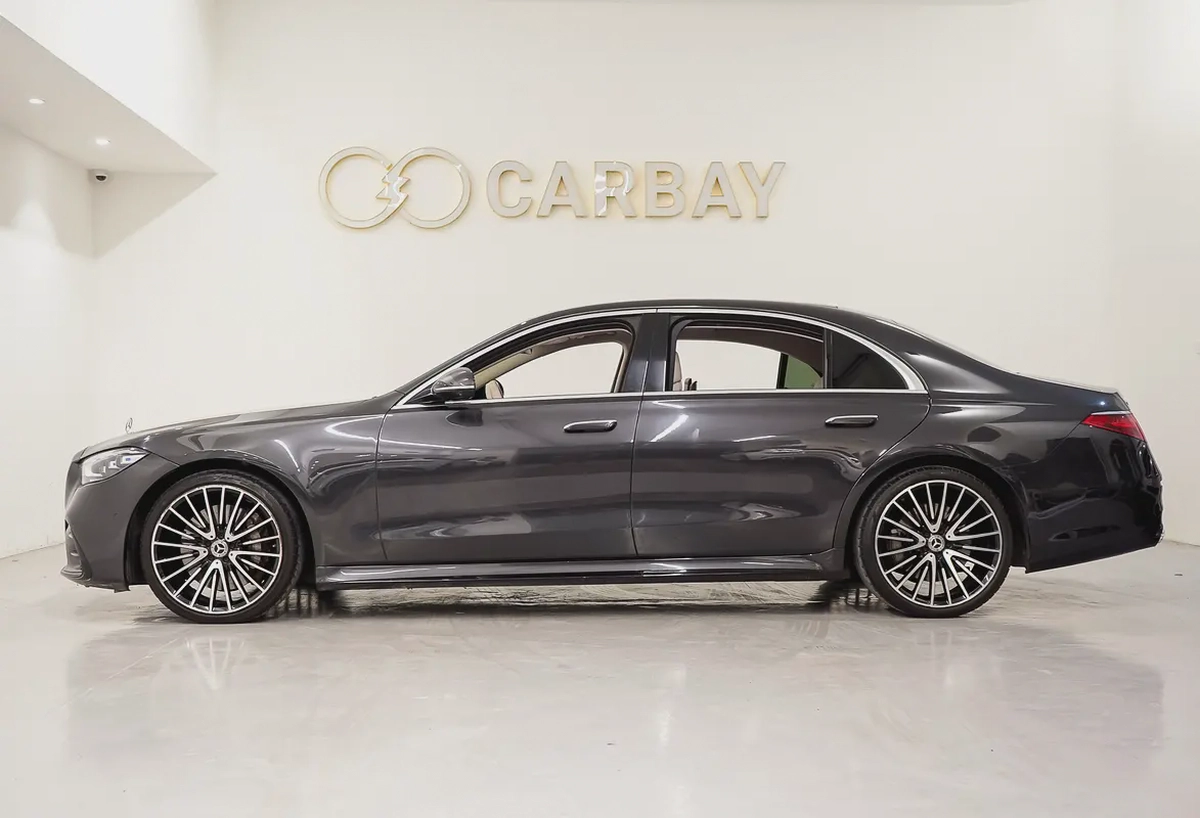 AED 3587 PM | MERCEDES S500 4MATIC 2021 | 1 YEAR WARRANTY  SERVICE CONTRACT | HIGH SPECS-3-3
