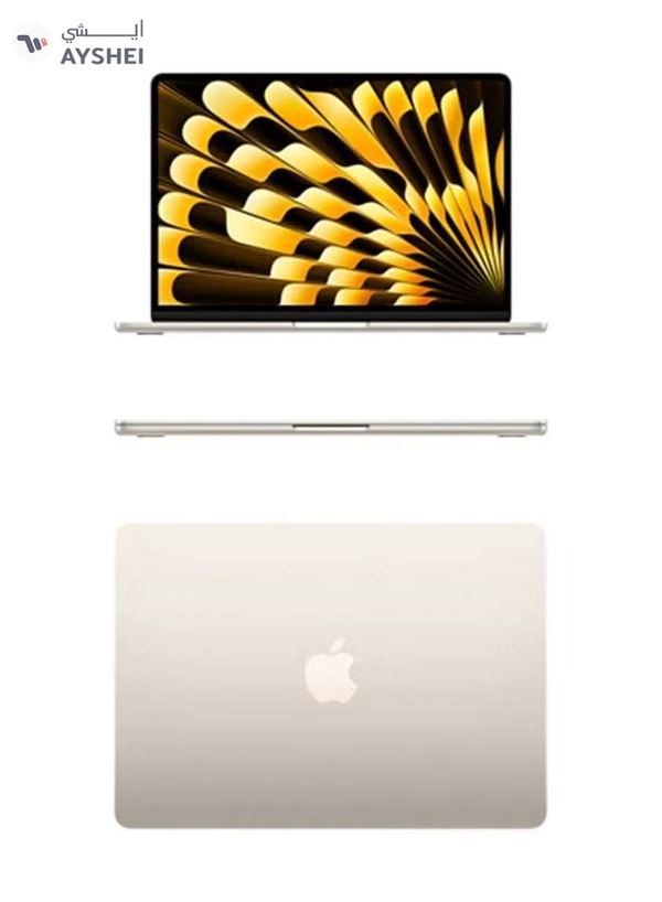 Apple New 2025 MacBook Air MW1J3 15-Inch Display, Apple M4 Chip 10-Core CPU 10-Core GPU Processor/16GB RAM/256GB SSD/macOS(International version) English Starlight