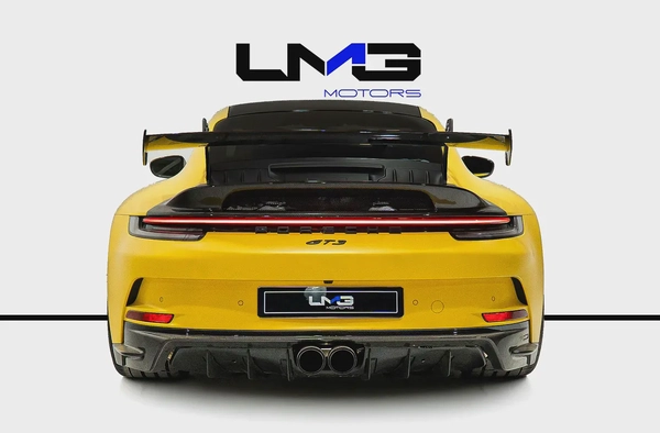 2022 PORSCHE 911 GT3 | MANUAL TRANSMISSION | GCC | AKRAPOVIC EXHAUST SYSTEM | SPORT CHRONO PACKAGE