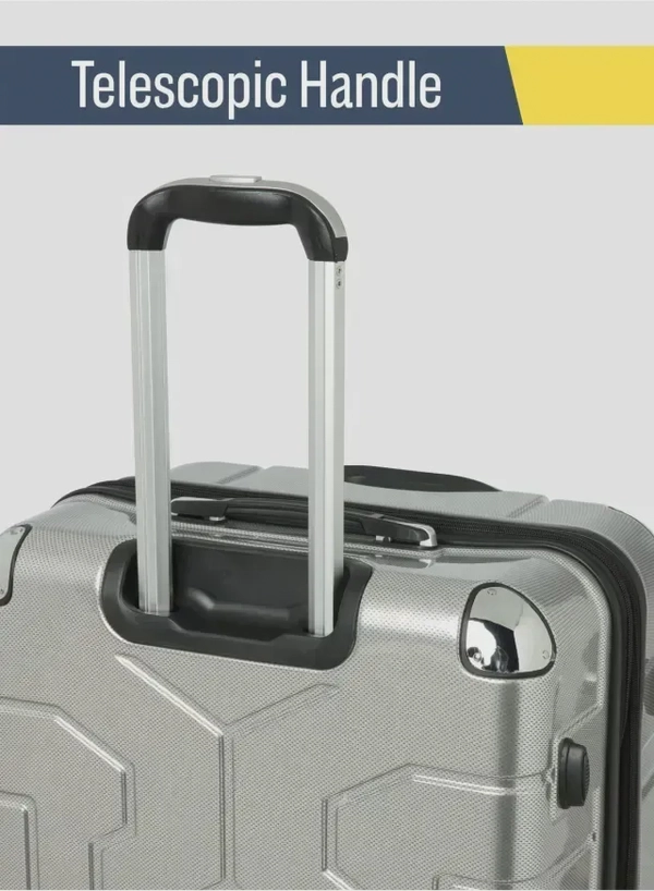 British Tourister British Tourister 3-Piece ABS Hard Shell Luggage Set (20/24/28 Inch) with Expandable Layer – Lightweight Suitcases with Spinner Wheels, Aluminium Trolley – Travel Trolley Bag Set