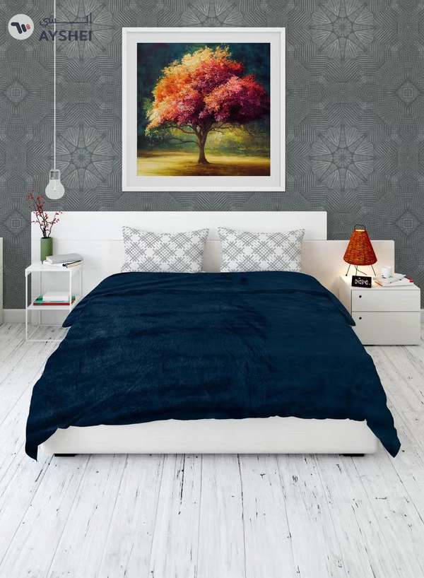 PARAJOHN Flannel Fleece Blanket Double (200x230) For All Season, Fluffy Blanket Warm Bed Throws For Sofa & Bed, Comfortable And Soft Double Flannel Fleece Blanket