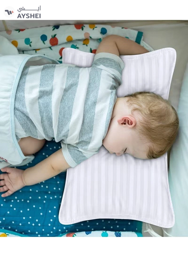 Eworld Toddler Baby Pillow Sleeping Cotton Blend Shell with Polyester Filling