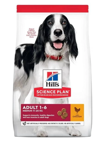 Hill's Science Plan Medium Adult Dog W/Chicken 2.5Kg, Standard-0