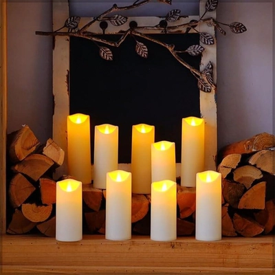 YATAI Flameless Pillar Candles, Battery Operated LED Light Floating Candles-2