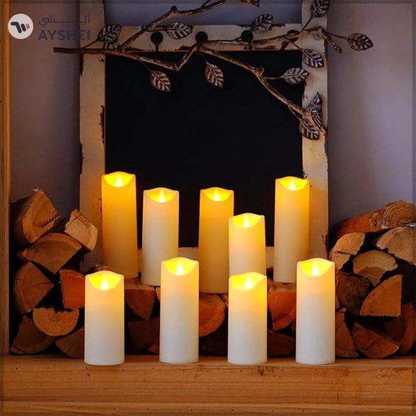 YATAI Flameless Pillar Candles, Battery Operated LED Light Floating Candles