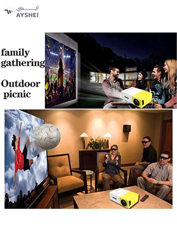 PHLGHT LCD Mini Projector YG300 Basic Multicolour