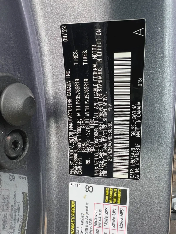 2022 Lexus RX 350h Premier - American Specs - GCC Resale