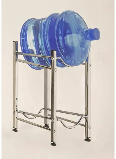 Water Storage Rack 1PCS – Two Tier Bucket and Water Bottle Organizer, Sturdy Metal Floor Stand, Compact Space Saving Design for Home, Kitchen, Office, Pantry, Restaurant and Commercial Storage EU-364363-0
