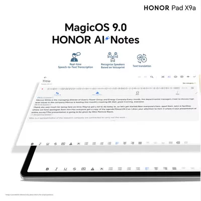 Honor Pad X9a 11.5 Inch Grey 8GB RAM 128GB WiFi-6
