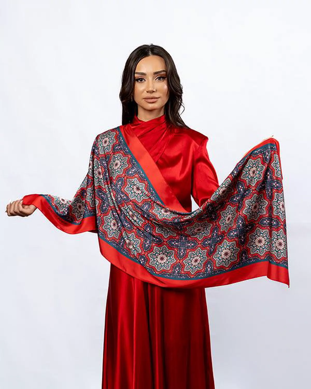 Silk Road - Ancient Shusha Scarf (Small)-2-2