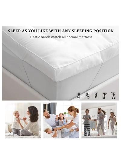Eworld Double Mattress Topper Extra Soft Cotton and Fluffy Proctor for Bed-6