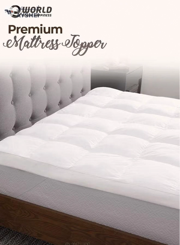 Eworld Double Mattress Topper Extra Soft Cotton and Fluffy Proctor for Bed
