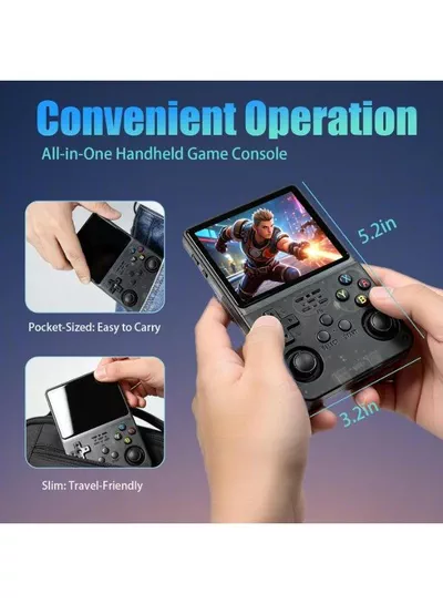 Handheld Game Console with 3500mAh Battery | Portable Retro Gaming Device for Kids & Adults | Rechargeable Mini Game Console | Assorted Color-7