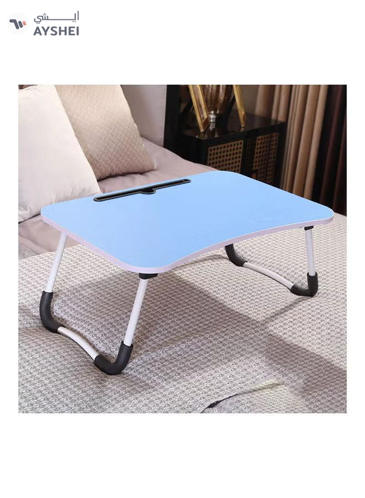 Inder Multifunctional Portable Mini Folding Table Blue-3-3