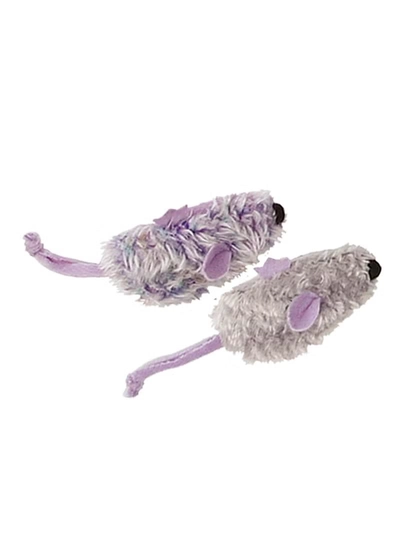 KONG CAT TOY PURPLE & FROSTY GREY MOUSE-1
