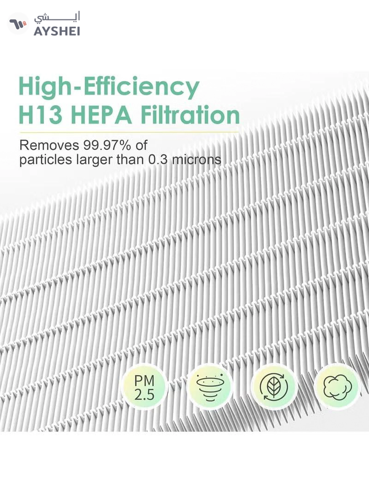 Eworld Replacement Filter for Dyson Air Purifier with Cleaning Brush-4-4