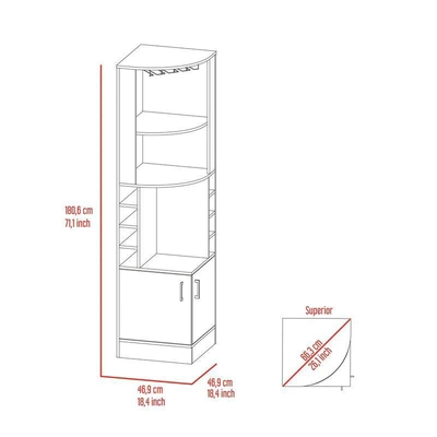 Syrah Corner Bar Cabinet-3