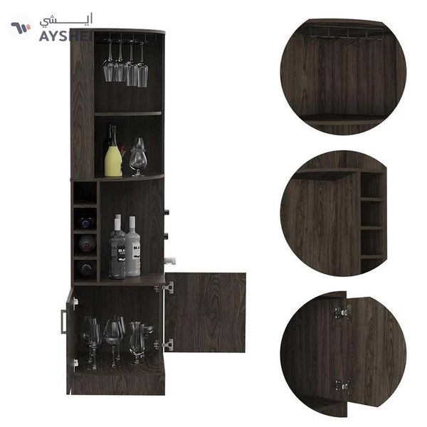 Syrah Corner Bar Cabinet